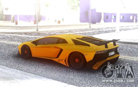 Lamborghini Aventador SuperVeloce for GTA San Andreas