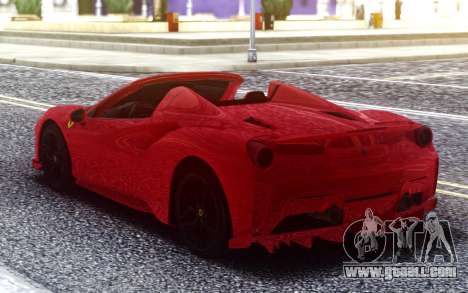 Ferrari 488 Pista Spider 2019 for GTA San Andreas