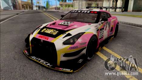 Nissan GT-R Nismo GT3 2014 Paint Job Preset 2 for GTA San Andreas