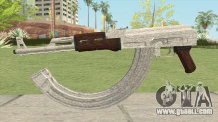 AK-47 Silver for GTA San Andreas
