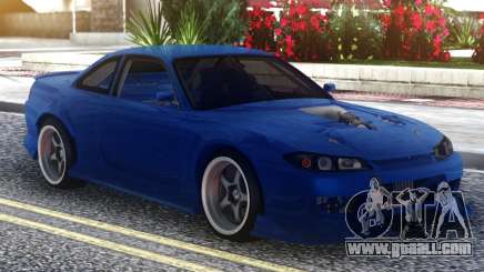 Nissan Silvia S15 Blue for GTA San Andreas