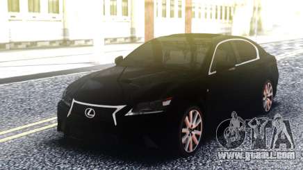 Lexus GS 350 Black for GTA San Andreas