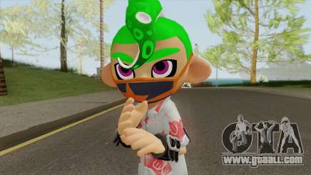 Octoling Boy Green (Splatoon) for GTA San Andreas