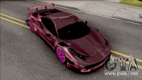 Ferrari 458 GT3 Itasha Vampire of AzurLane DTM for GTA San Andreas