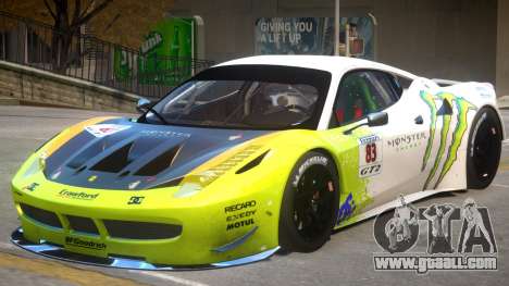 Ferrari 458 GT2 PJ1 for GTA 4