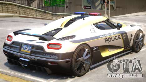 Koenigsegg Agera Police PJ2 for GTA 4