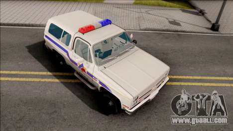 Chevrolet Blazer 1985 Hometown Police for GTA San Andreas