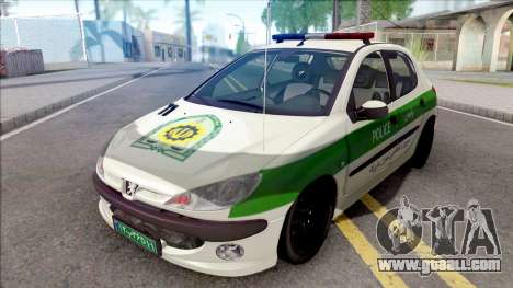 Peugeot 206 Iranian Police for GTA San Andreas