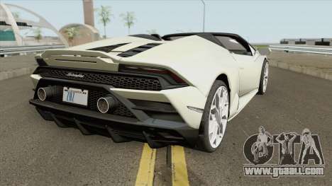 Lamborghini Huracan Evo Spyder 2020 for GTA San Andreas