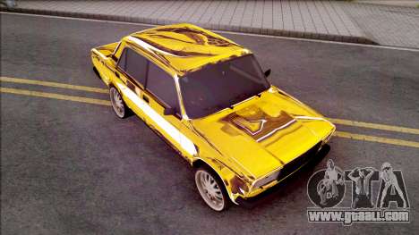 VAZ-2107 Gold Chrome Baku for GTA San Andreas