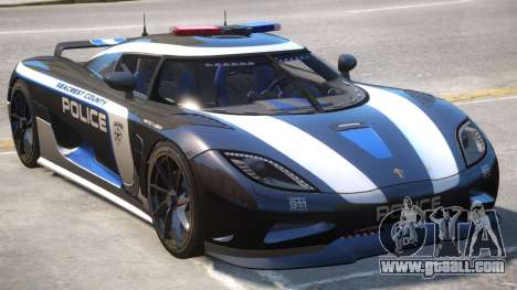 Koenigsegg Agera Police PJ3 for GTA 4