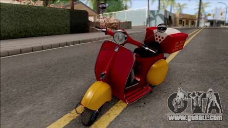 Piaggio Vespa VNB 125 Pizzaboy HQLM for GTA San Andreas