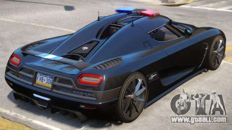 Koenigsegg Agera Police V1 for GTA 4