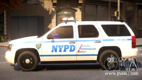 NYPD Chevrolet Tahoe for GTA 4
