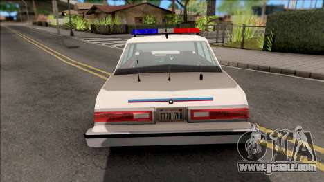 Dodge Diplomat 1989 Hometown Police for GTA San Andreas