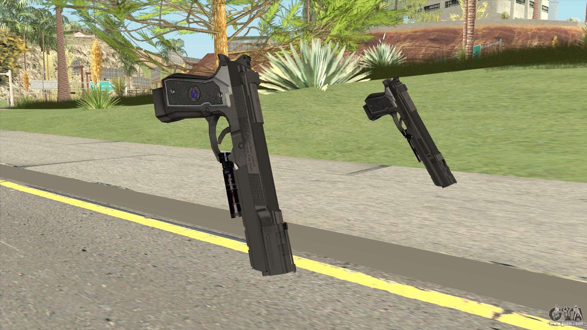 GTA San Andreas Resident Evil 5 Weapons Mod 