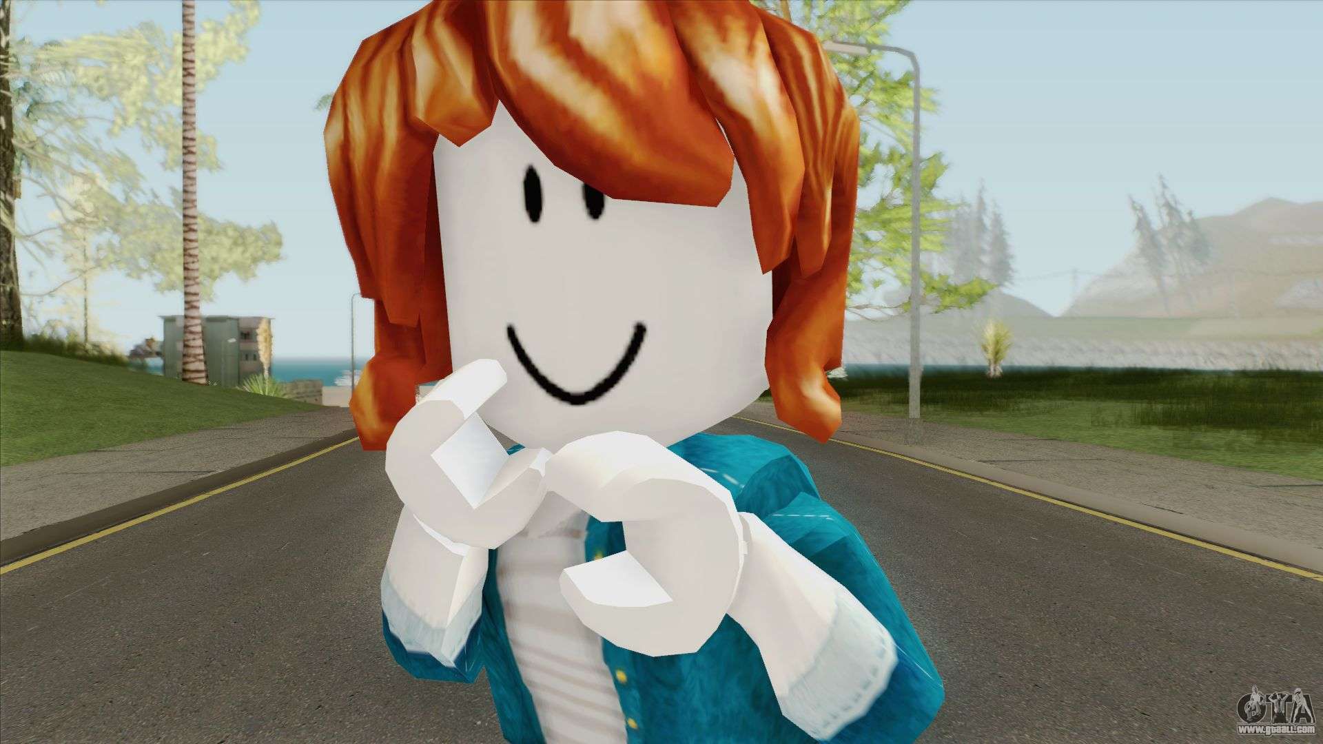 Bacon Hair Female For Gta San Andreas - roblox pictures of bacon hair girls