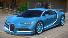 2017 Bugatti Chiron wheel blue for GTA 4