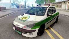 Peugeot 206 Iranian Police for GTA San Andreas