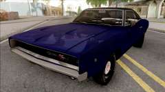 Dodge Charger 1968 Blue for GTA San Andreas