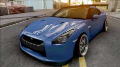 Nissan GT-R Spec V Stance Blue for GTA San Andreas