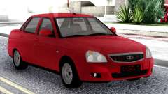 Lada Priora Red Sedan for GTA San Andreas