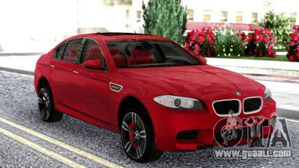 BMW M5 F10 Red Sedan for GTA San Andreas