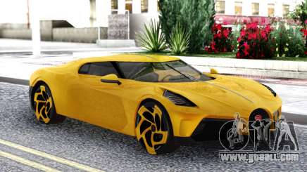 Bugatti La Voiture Noire 2019 Yellow Coupe for GTA San Andreas