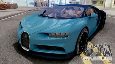 Bugatti Chiron 2017 Blue for GTA San Andreas