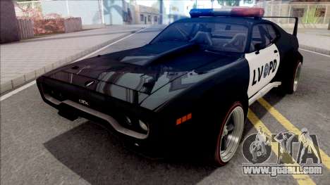 Plymouth GTX 1972 Custom Police LVPD for GTA San Andreas