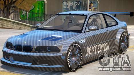 BMW M3 GTR Drift PJ1 for GTA 4