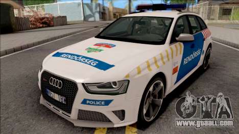 Audi RS4 Avant Magyar Rendorseg Updated Version for GTA San Andreas