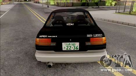 Toyota AE86 Levin Coupe Touge Special for GTA San Andreas