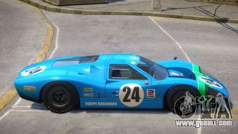 1967 Ford GT40 V1 PJ2 for GTA 4