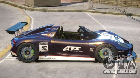 Porsche 918 Roadster PJ1 for GTA 4