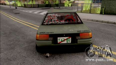 Toyota AE86 Levin Coupe Vision TopTeen for GTA San Andreas