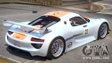 Porsche 918 RSR PJ1 for GTA 4