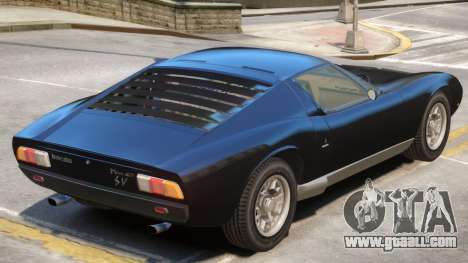 1971 Lamborghini Miura V1 for GTA 4