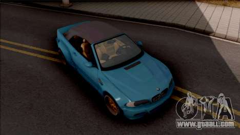 BMW M3 E46 Cabrio Widebody for GTA San Andreas