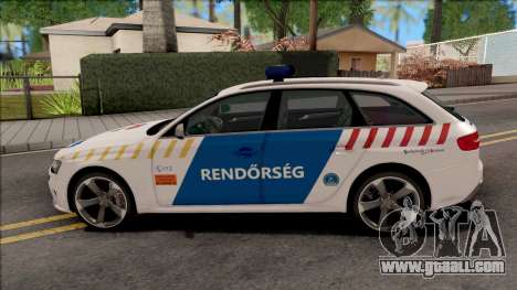 Audi RS4 Avant Magyar Rendorseg Updated Version for GTA San Andreas