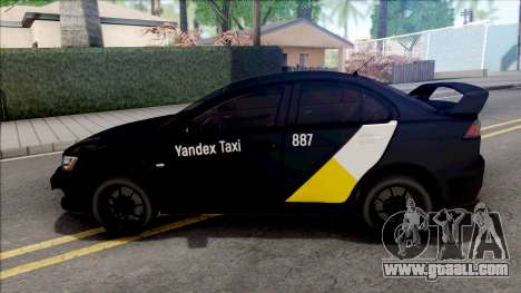 Mitsubishi Lancer Evolution 10 Yandex Taxi v3 for GTA San Andreas