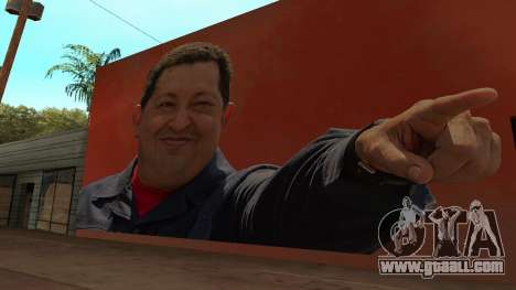 Hugo Chavez Wall for GTA San Andreas