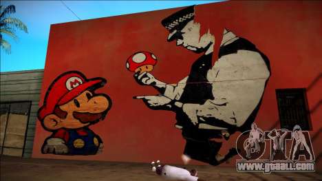 Mario Bros Wall HD for GTA San Andreas