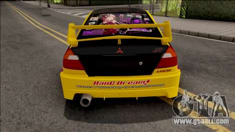 Mitsubishi Lancer Evolution VI GSR 1999 Itasha for GTA San Andreas