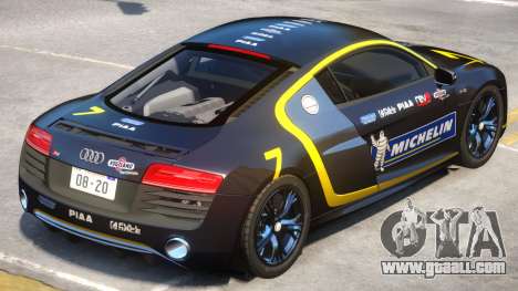 Audi R8 V10 Coupe PJ for GTA 4
