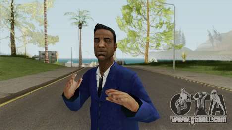 Black Male Young (Blue Suit With Tie) for GTA San Andreas