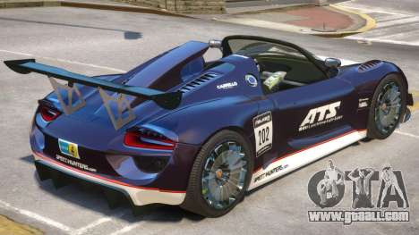 Porsche 918 Roadster PJ1 for GTA 4