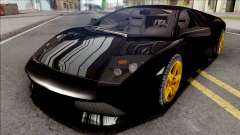 Lamborghini Murcielago LP640 Black for GTA San Andreas