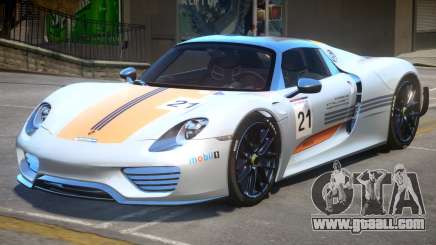 Porsche 918 Weissach for GTA 4