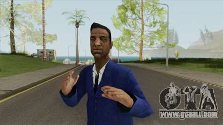 Black Male Young (Blue Suit With Tie) for GTA San Andreas